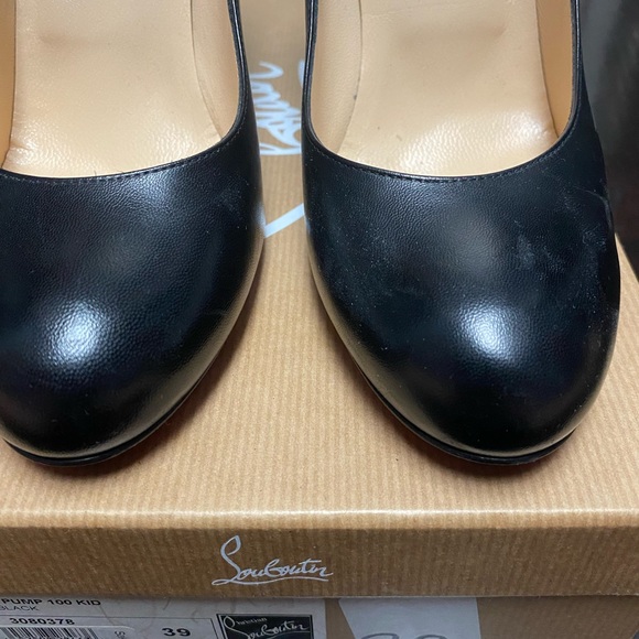 Christian Louboutin simple pump 100 black size 39 - Picture 2 of 5